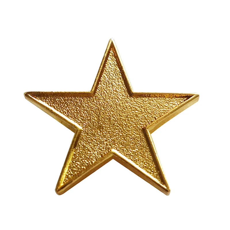 Shinny Gold Star Lapel pin Badge Decorative Bag Clothes Collar Cartoon brooches Jewelry lapel (30pcs/lot) |