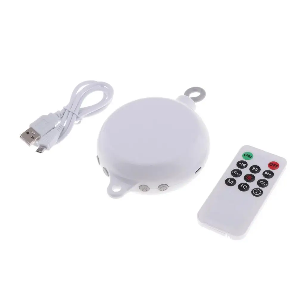Caja de m&uacute;sica electr&oacute;nica con Control remoto, 35 canciones para cuna M&oacute;vil, 1 ud.-2