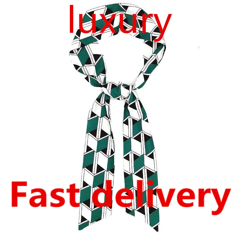 

P-DNew luxury silk scarf female headband streamer small bow