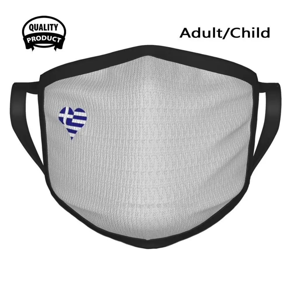 

Маска греческий флаг как сердце/кремовая хлопковая дышащая маска для лица греческий флаг как сердце Греция хелас Афины рот нос