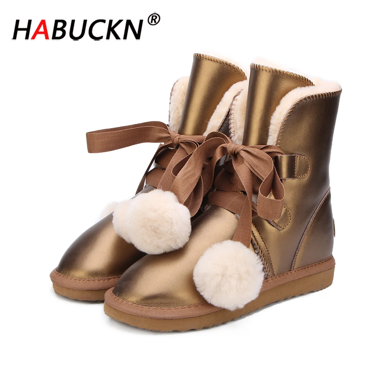 Высококачественные австралийские классические модные зимние сапоги HABUCKN из