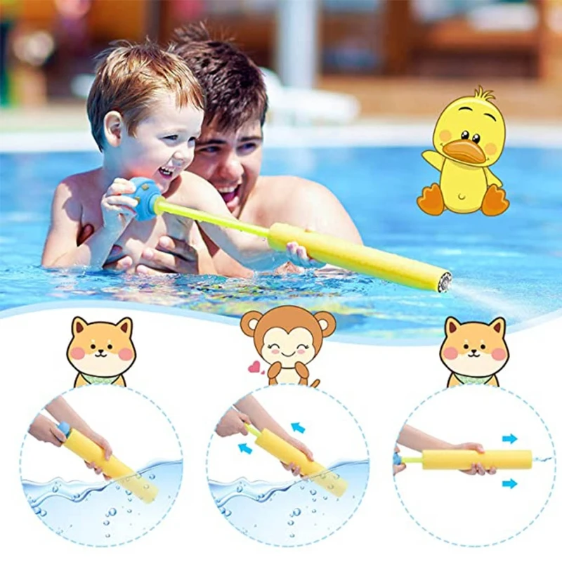 

Kids Outdoor Backyard/Summer Swimming Pool Single-Tube Water Toy Pull-out Spray Toy Portable Water Toy Kids Summer Toy