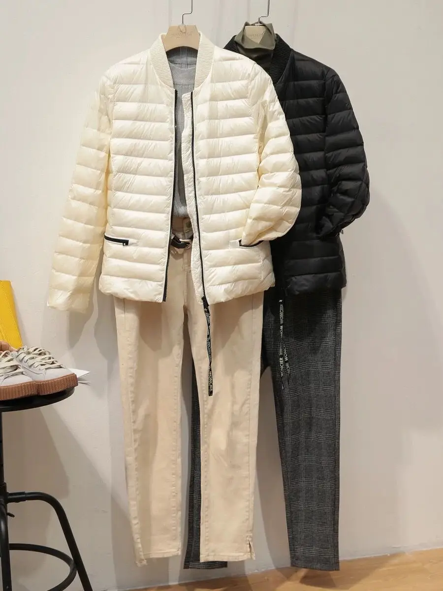 

Down jacket women 2020 autumn and winter new goose down light thin collar slim slim wild short jacket jacket