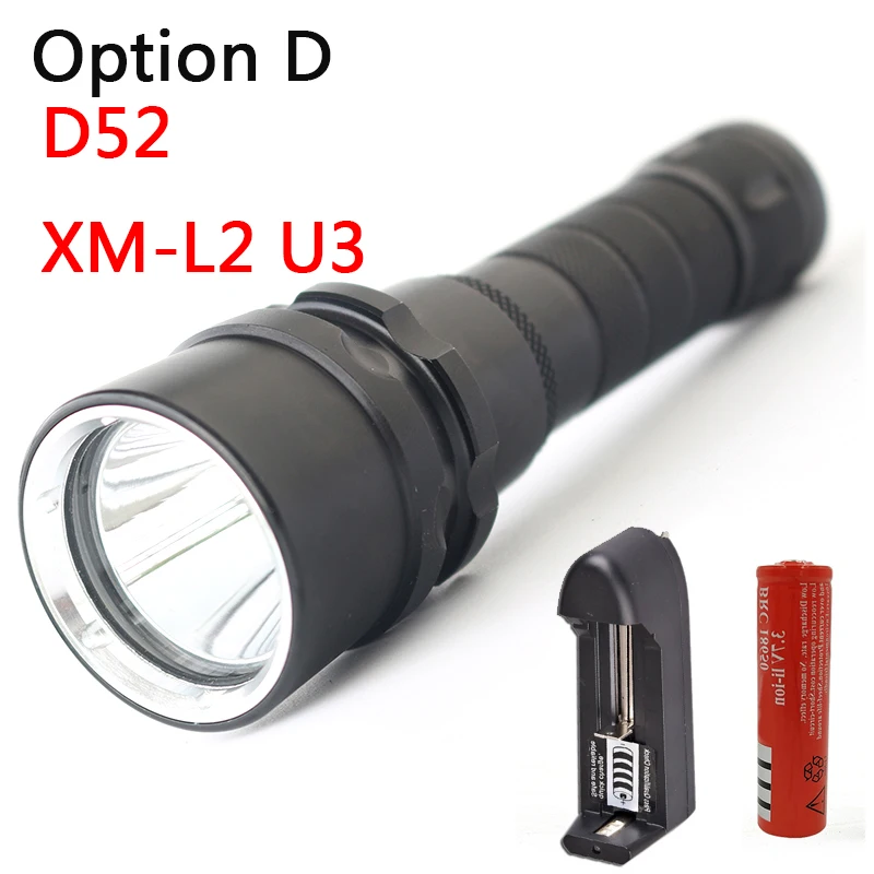 Option D Litwod Z40 D88 CREE XHP70.2 военный уровень самый яркий Дайвинг светодиодный фонарик 4292LM под водой 150 м IPX8 - Испускаемый цвет: Option D