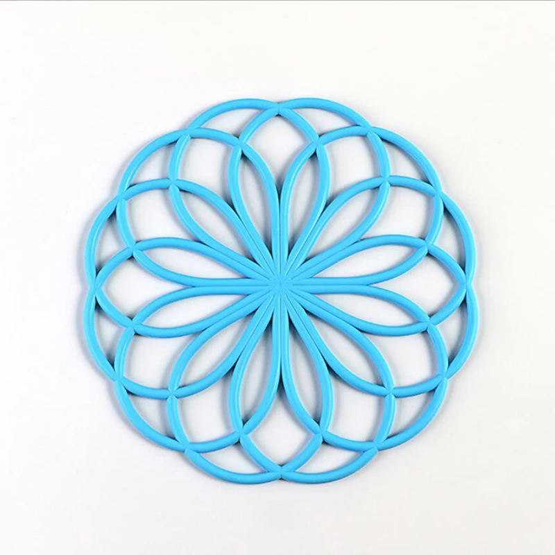 Креативный цветочный Подставка под напитки из пищевого силикона термостойкий