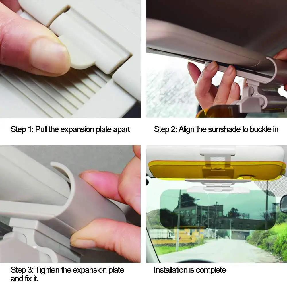 Козырек от солнца для автомобиля дня и ночи антибликовый удлинитель