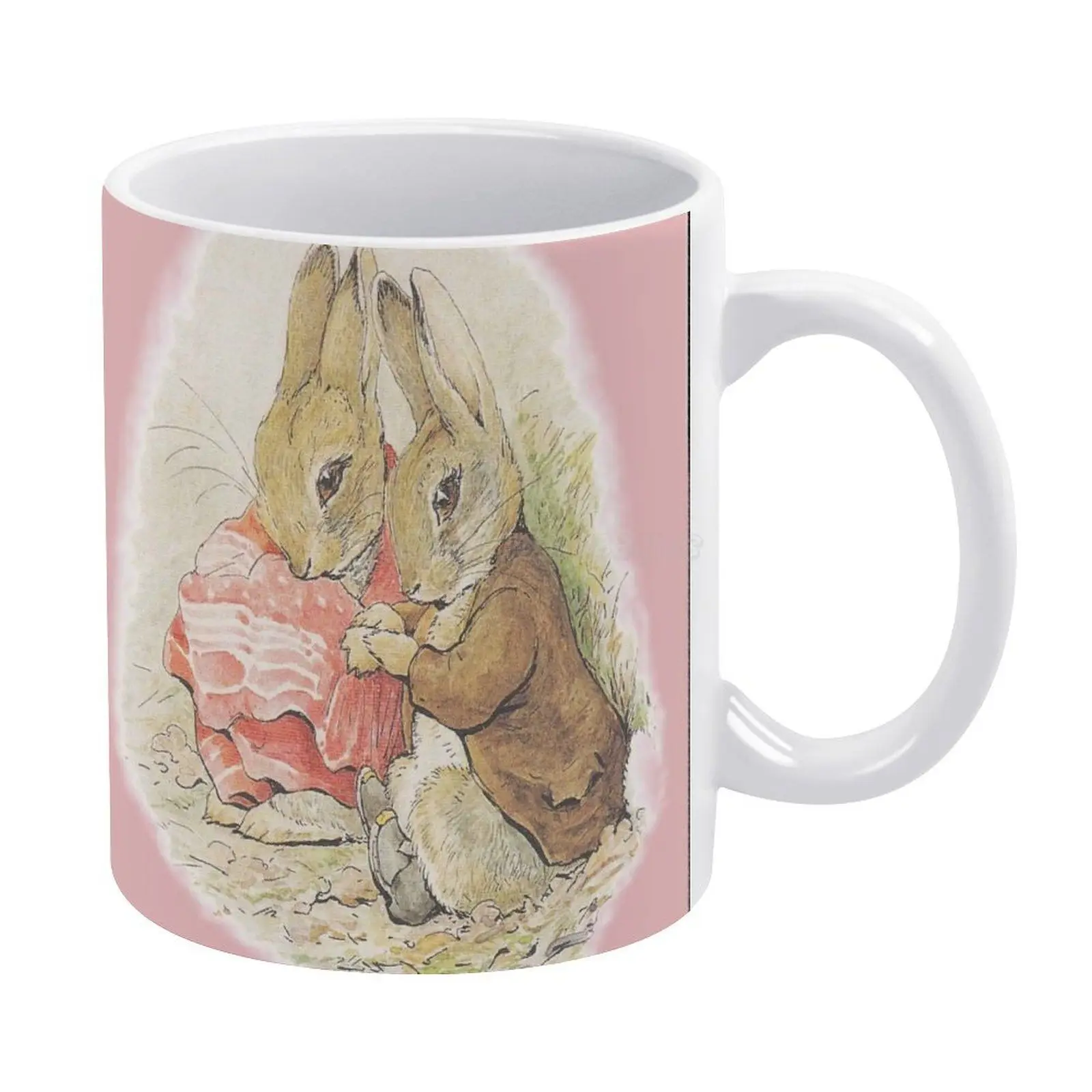 Кружка Кролик для пары белая кружка Поттер кофейная 330 мл Керамические домашние