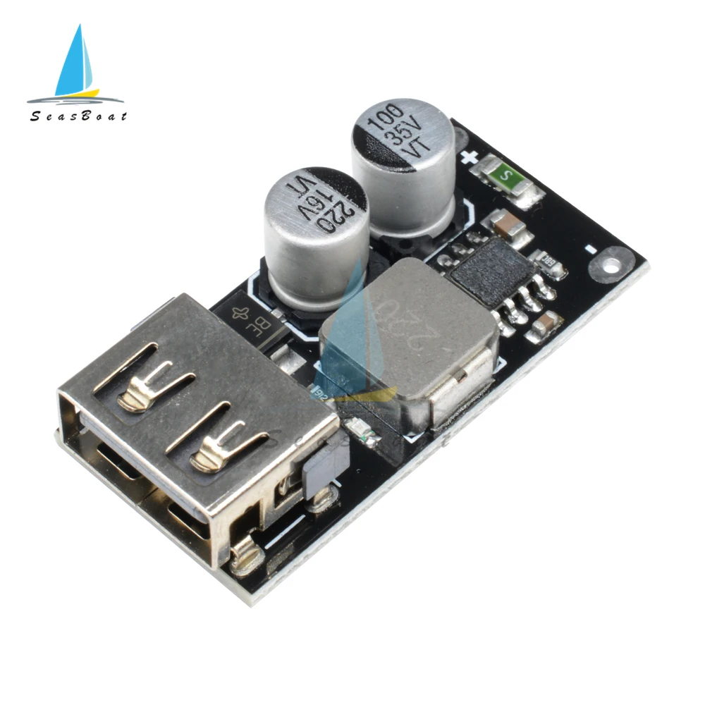 USB-конвертер QC3.0 QC2.0 понижающий модуль питания для зарядки 6-32 В 9 12 24 быстрой