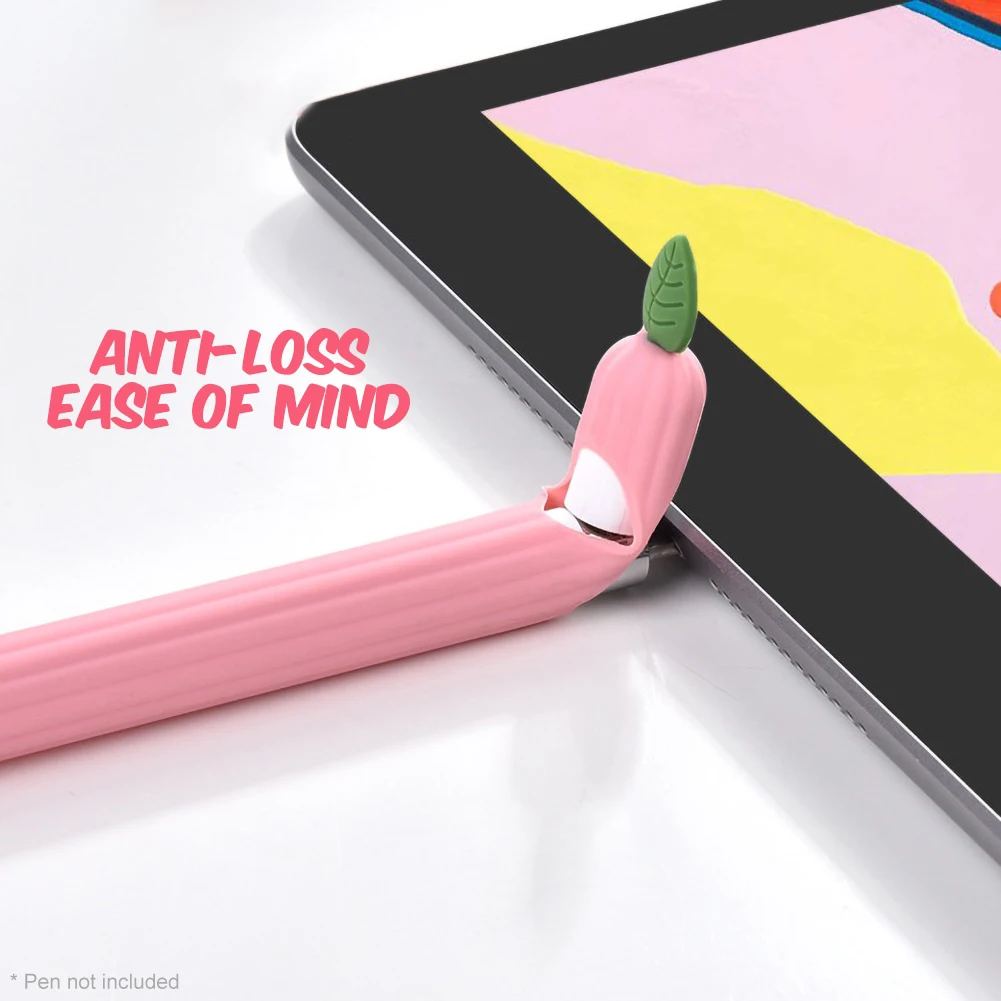 

Soft Silicone Cute Vegetables Shape Protective Case Cover for Apple Pencil 1/2