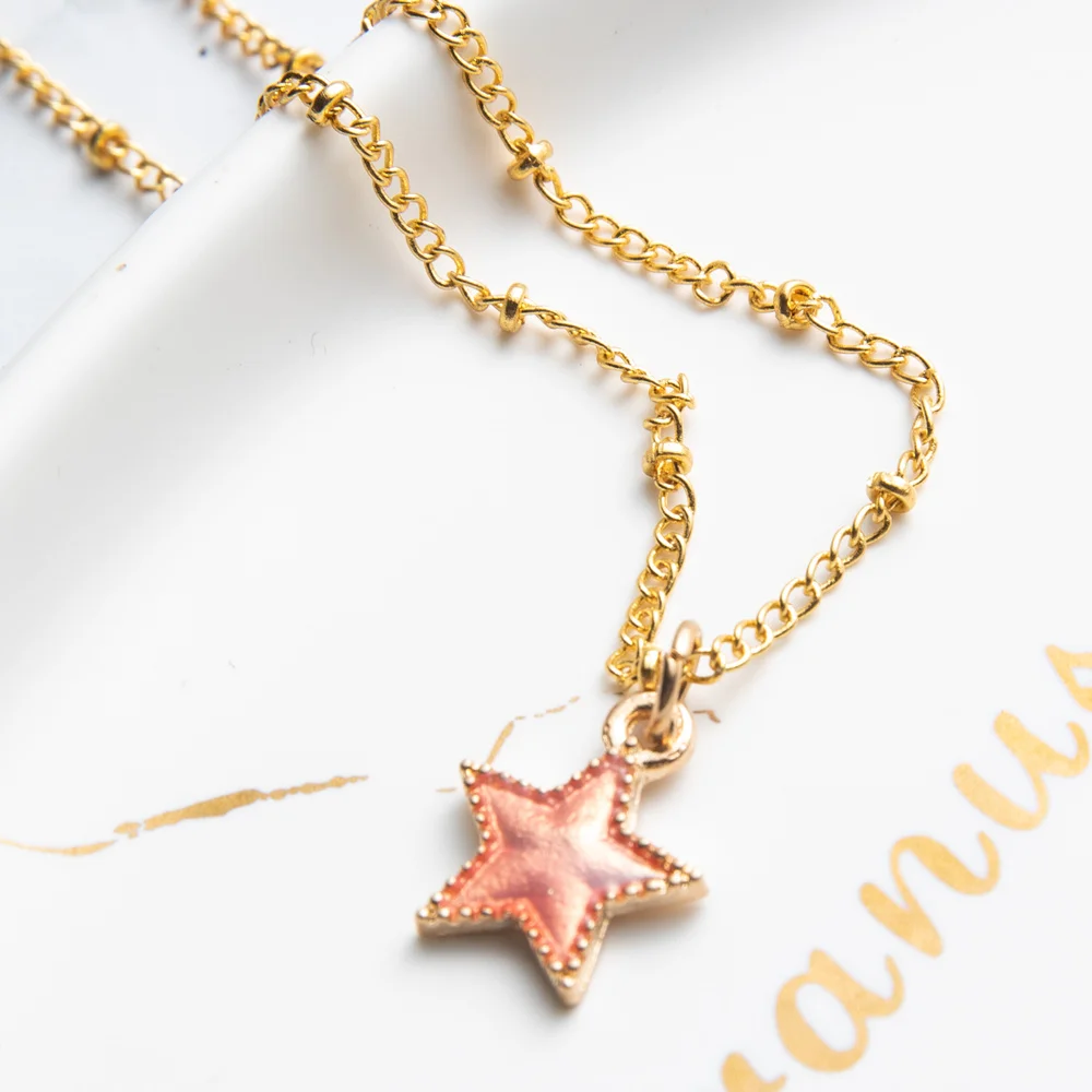 Змея подвеска цепь ожерелье Мода 2019 цветов звезда Подвеска колье ювелирные