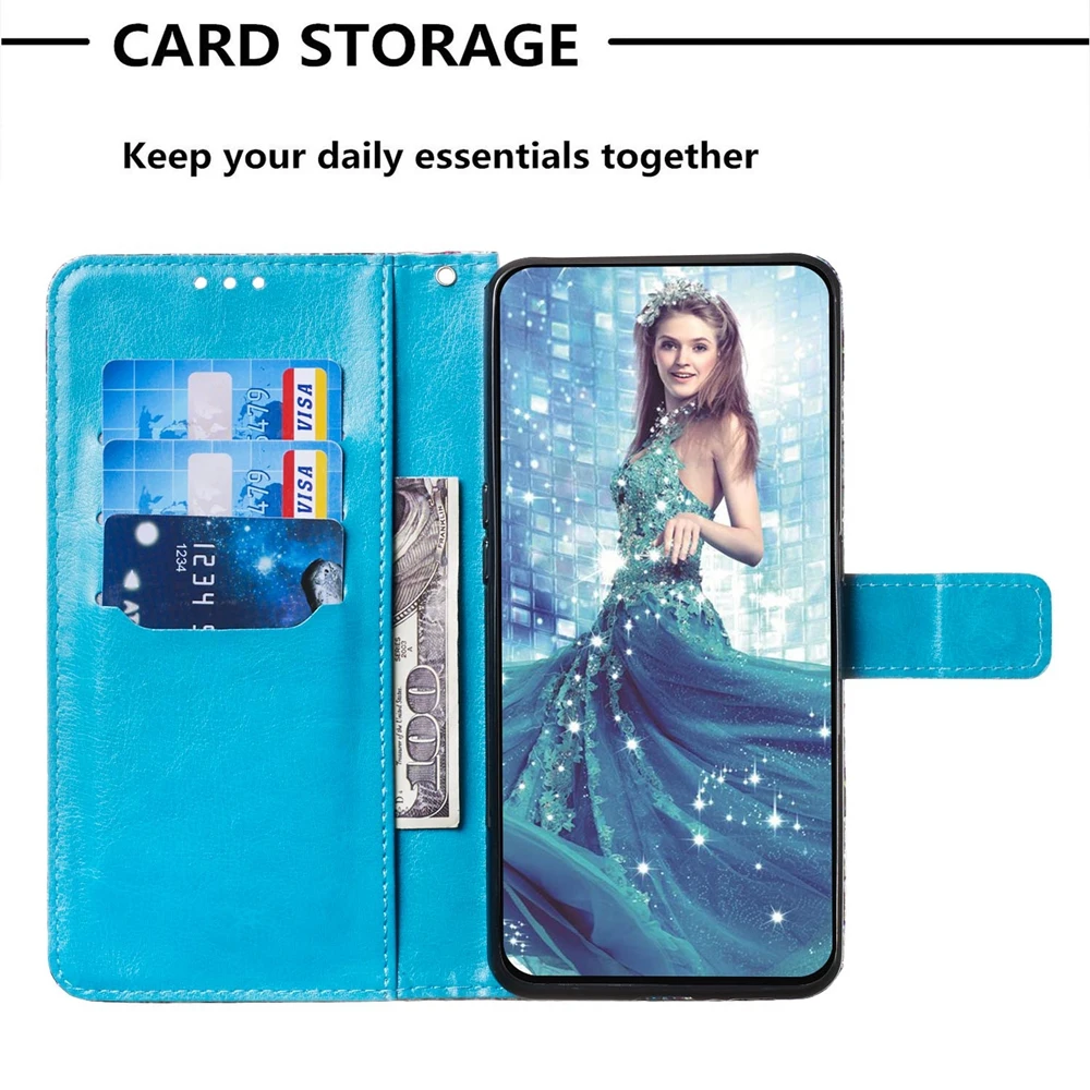 Блестящий чехол для samsung A10E A20E A60 A80 A90 A2 Core Case Роскошный кожаный с бабочкой Note 10 Pro |