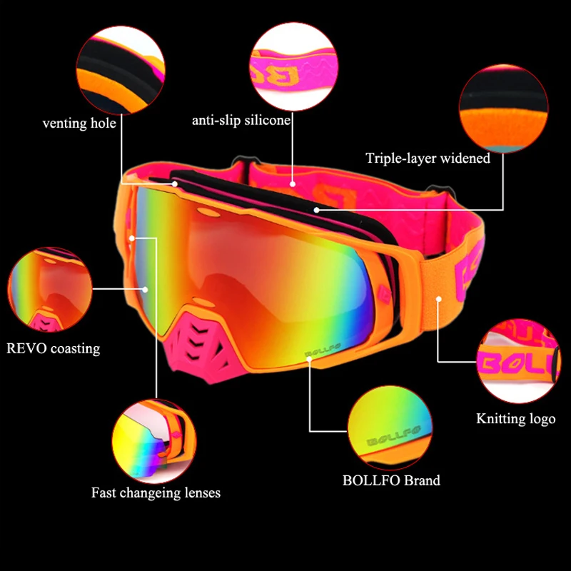 

Photochromic Motocross Goggles UV400 MX goggle ATV Off Road Dirt Bike DustProof Racing Glasses Anti Wind Eyewear Helmets Goggles
