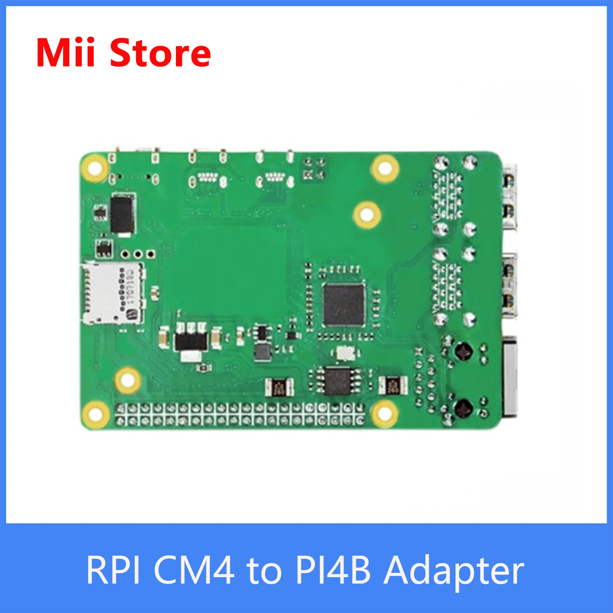 Raspberry Pi CM4 к PI4B адаптер eMMC загрузка 4 x USB 3 0 TF слот гигабитный Ethernet DIS CSI Wi-Fi Bluetooth