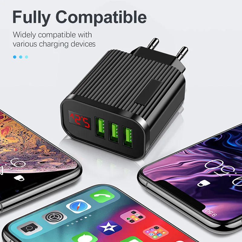 Устройство для быстрой зарядки с usb-портом зарядное устройство 3 usb-портами и