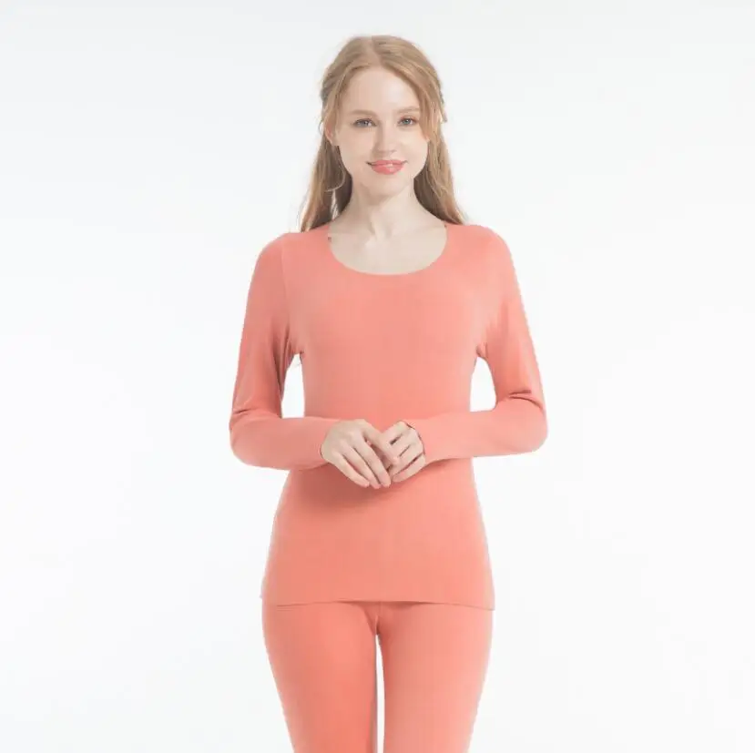 woman warm underwear Термобелье водолазка зимняя женская одежда костюм Fever шлифовальные кальсоны теплая рубашка с подогревом термобелье черный топ - Цвет: woman warm underwear