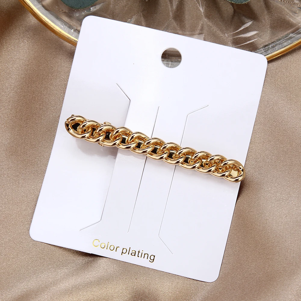 

Korea Fashion Metal Alloy Chain Hairpins Women Vintage Gold Color Chain Hair Clips for Girls Barrette Hair Accessories Gift