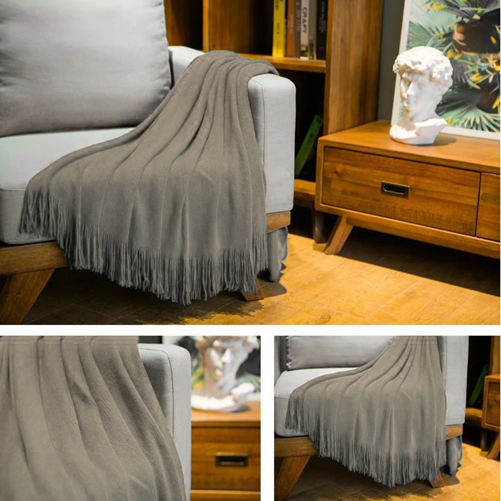 

Nordic Throw Thread Blanket Super Soft On The Bed Sofa Travel TV Autumn Winter Nap Blankets Soft Towel Bed Tapestry Wholesale