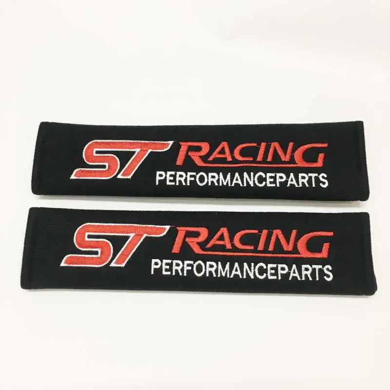 

2 шт. Накладка для ремня безопасности автомобиля подплечники обложка чехол для ST логотипа Moto GP для Ford FOCUS 3 Mondeo Fiesta Kuga MK2 MK3 аксессуары