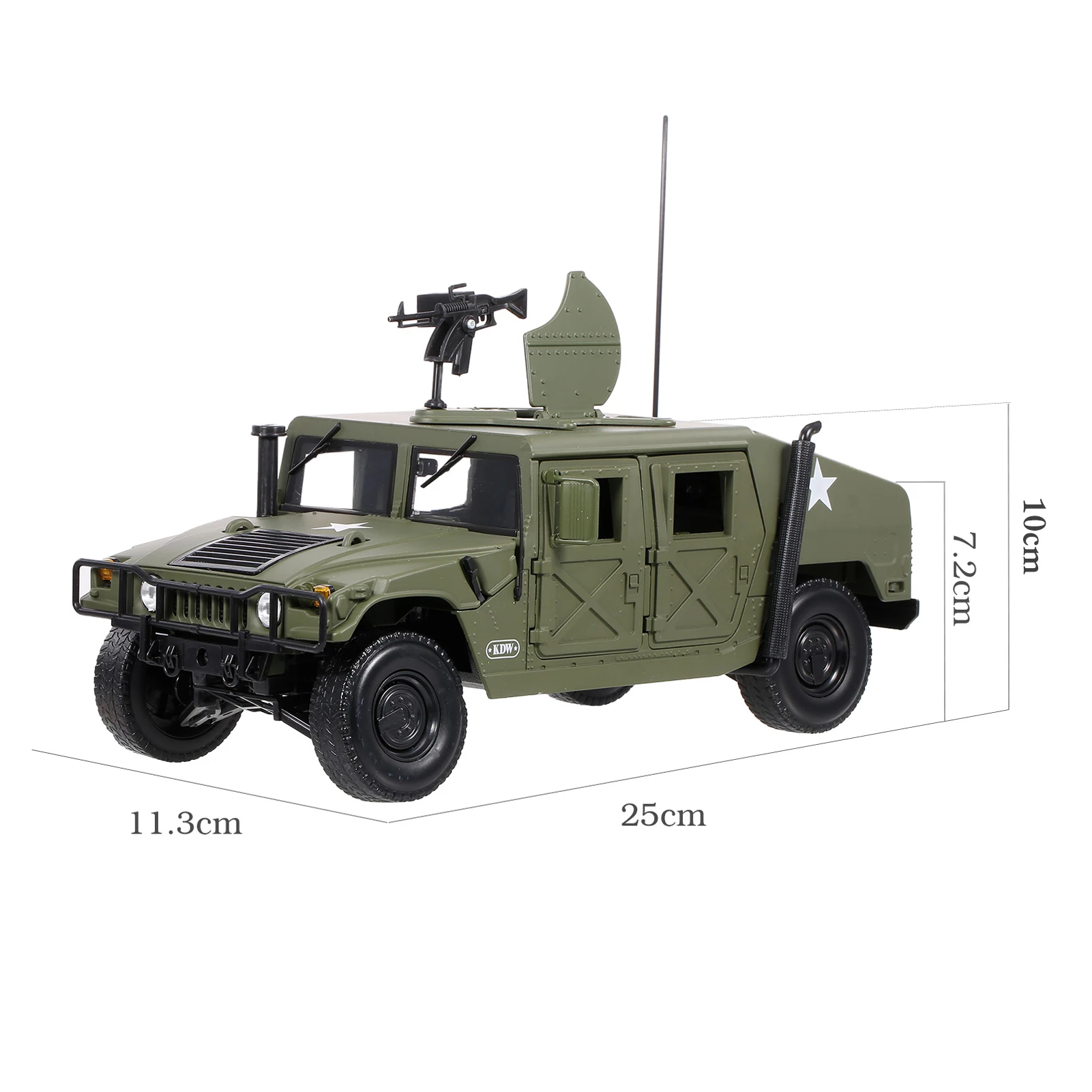 Новый KDW 1/18 масштабная модель автомобиля металла Военная Униформа