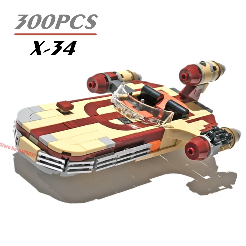 

New Star Space Wars X-34 Soro Suub Landspeeder Fighter Spaceship Speeder Building Blocks Figure Airship Bricks Kids Toys