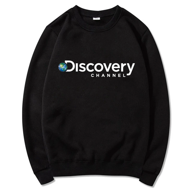 

Толстовка Discovery Channel мужская с капюшоном, модное однотонное худи, мужское теплое флисовое пальто, брендовый свитшот в стиле хип-хоп, большие ...