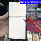 Оригинальный дисплей AMOLED с точкой для Samsung Galaxy Note 10 + N975F, ЖК-дисплей note 10 Plus N975, сенсорный экран в сборе, сменная рамка