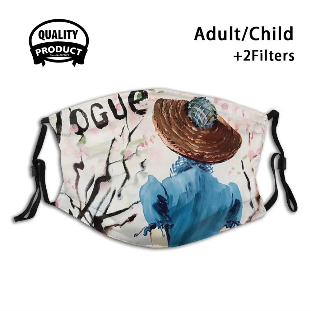 

Винтажная Обложка журнала Vogue-15 апреля 1938 года, многоразовая маска для рта с фильтром, крутые смешные маски Vogue, Обложка, классическое искусс...