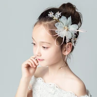 girls hair accessories hair bands princesses childrens head flowers pink flowers jewelry costume accessories