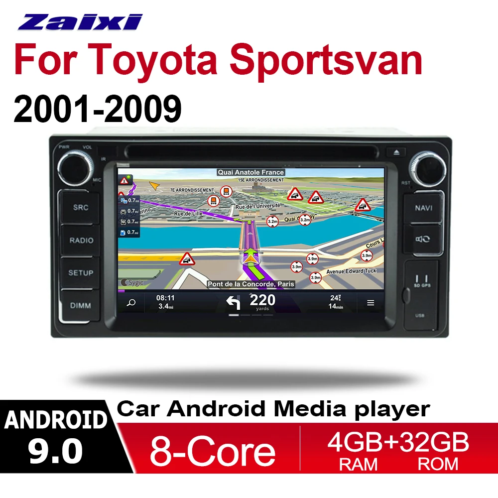 Аксессуары для Toyota Sportsvan 2001 2009 Автомобильный мультимедийный DVD плеер на Android GPS