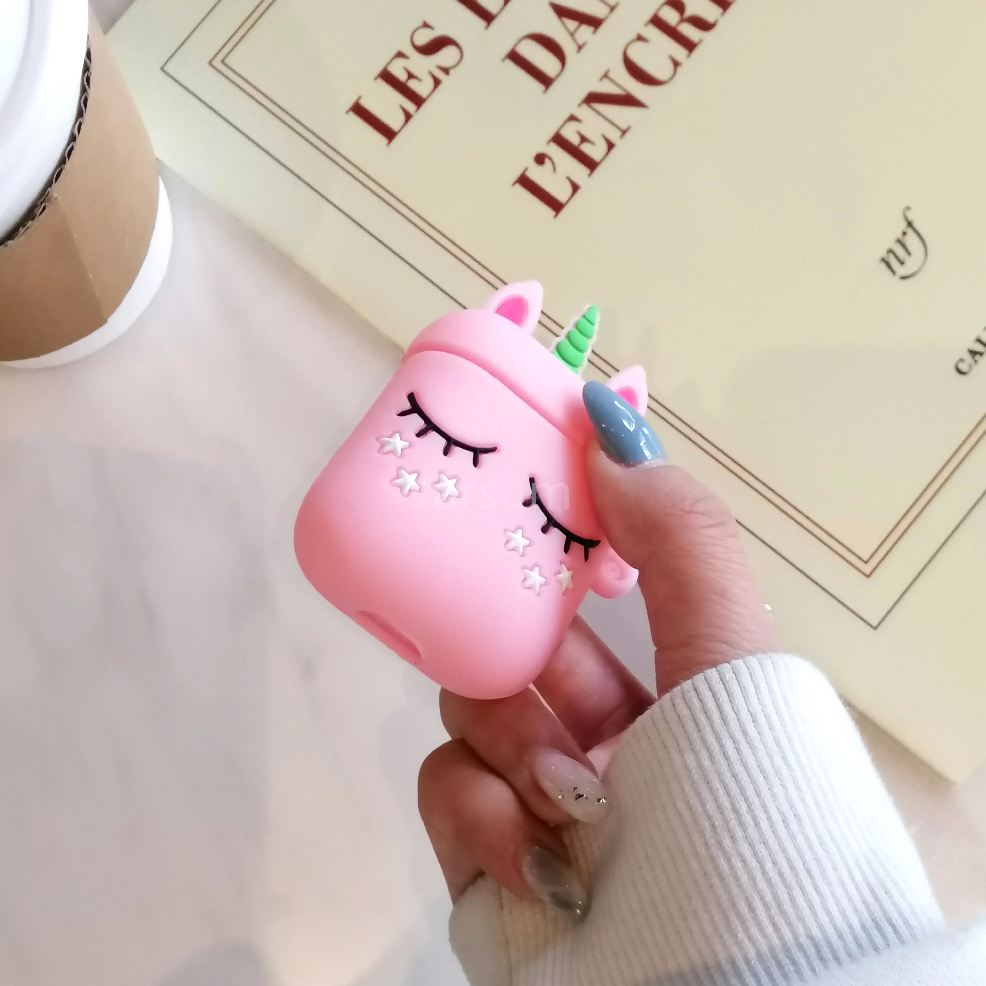 

Cute For Airpod Case Silicone Cartoon Cover For airpods case Earphone 3D Headphone case new year