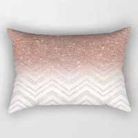 pink sofa car waist pillow rose gold powder polyester pillowcase soft comfortable and fashionable lovely warm household textile
