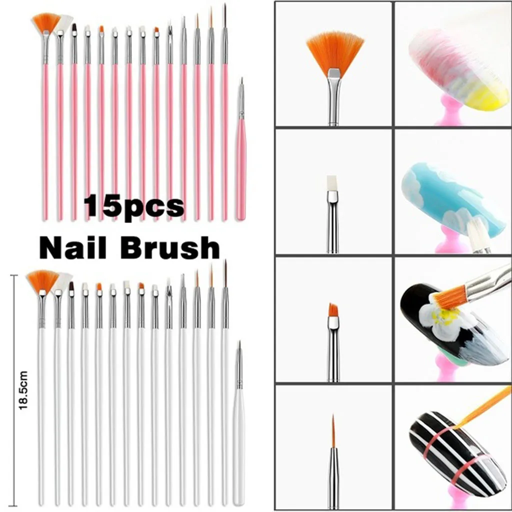 15 шт./лот тонкая ручная роспись крючок линия ручка Круглый наконечник акварель