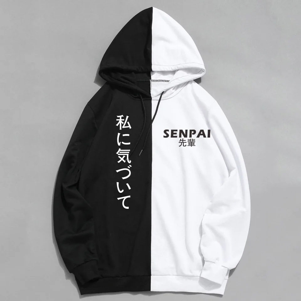 Японский семпай дизайн для мужчин и женщин Осень Зима Тонкий толстовки с