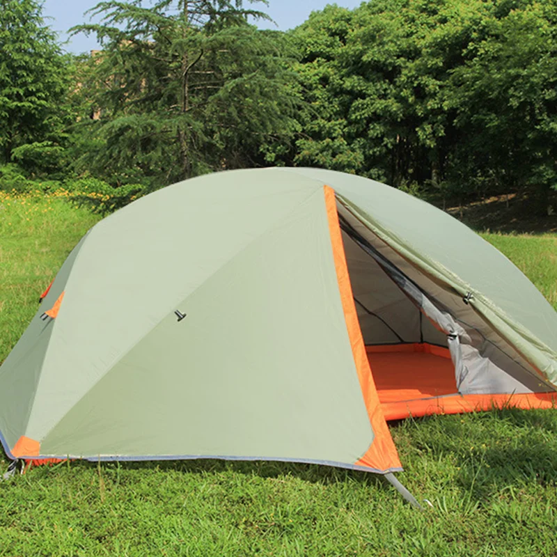 Двойная Ультралегкая туристическая палатка для кемпинга алюминиевые палатки