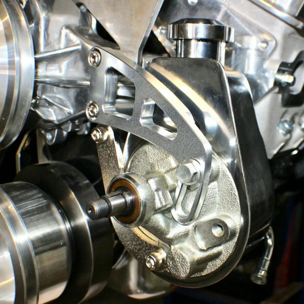 Насос гидроусилителя руля для SBC алюминий кронштейн P/S регулируемый длинный