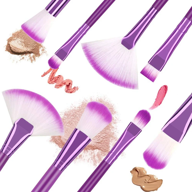 

Portable Makeup Brush Advanced Makeup Brush Set Novice Makeup Tool Purple