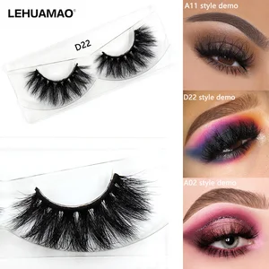 Норковые ресницы LEHUAMAO, натуральный объем, накладные ресницы, длинные перекрещивающиеся ресницы, макияж без жестокости, густые, полная полоска, норковые ресницы
