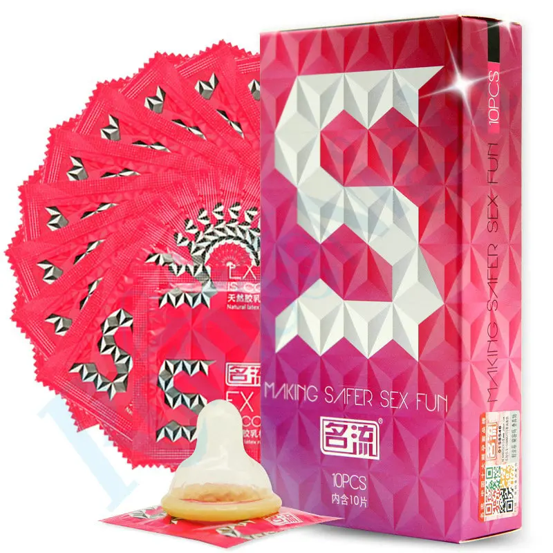 Презервативы MingLiu для мужчин латексные резиновые с точками 10 шт./упак. | Красота и