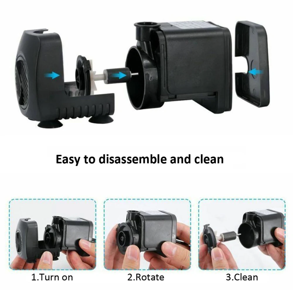 

Aquarium Water Pump Garden fountain Water Oxygen Pump Aquariums Oxygen Pump With 12 LED Light Fountain Maker 15W 800L/H