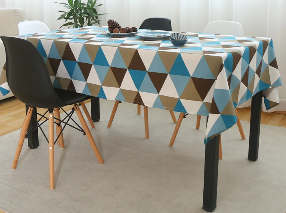 Домашний декор прямоугольная скатерть хлопчатобумажная льняная детская