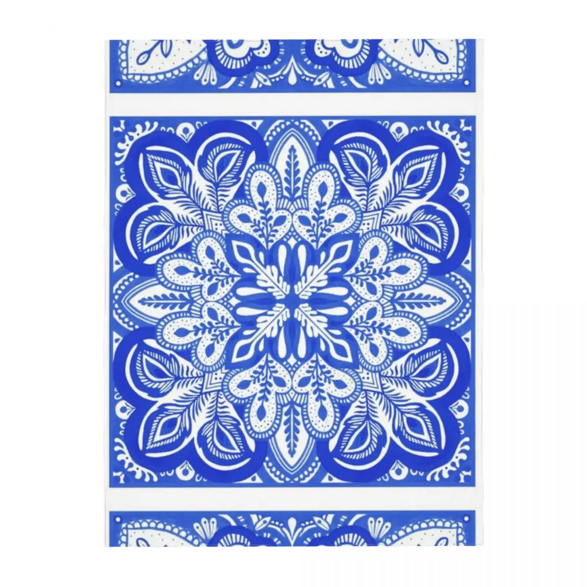 Floral Christmas Blue And White Porcelain Rectangular Table Cloth Household Dining Tablecloth for Home Textile Kitchen | Дом и сад