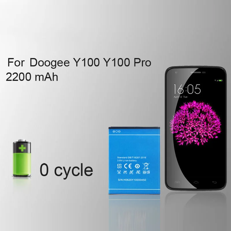 Сменный аккумулятор PINZHENG для мобильного телефона Doogee Y100 PRO высокое качество