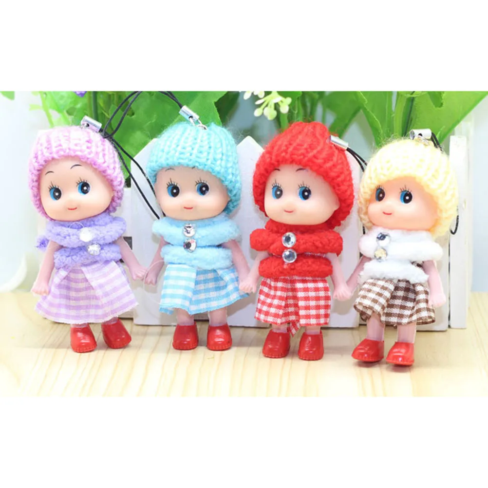 Миниатюрные куклы случайного цвета 2 шт. детские игрушки мягкие интерактивные