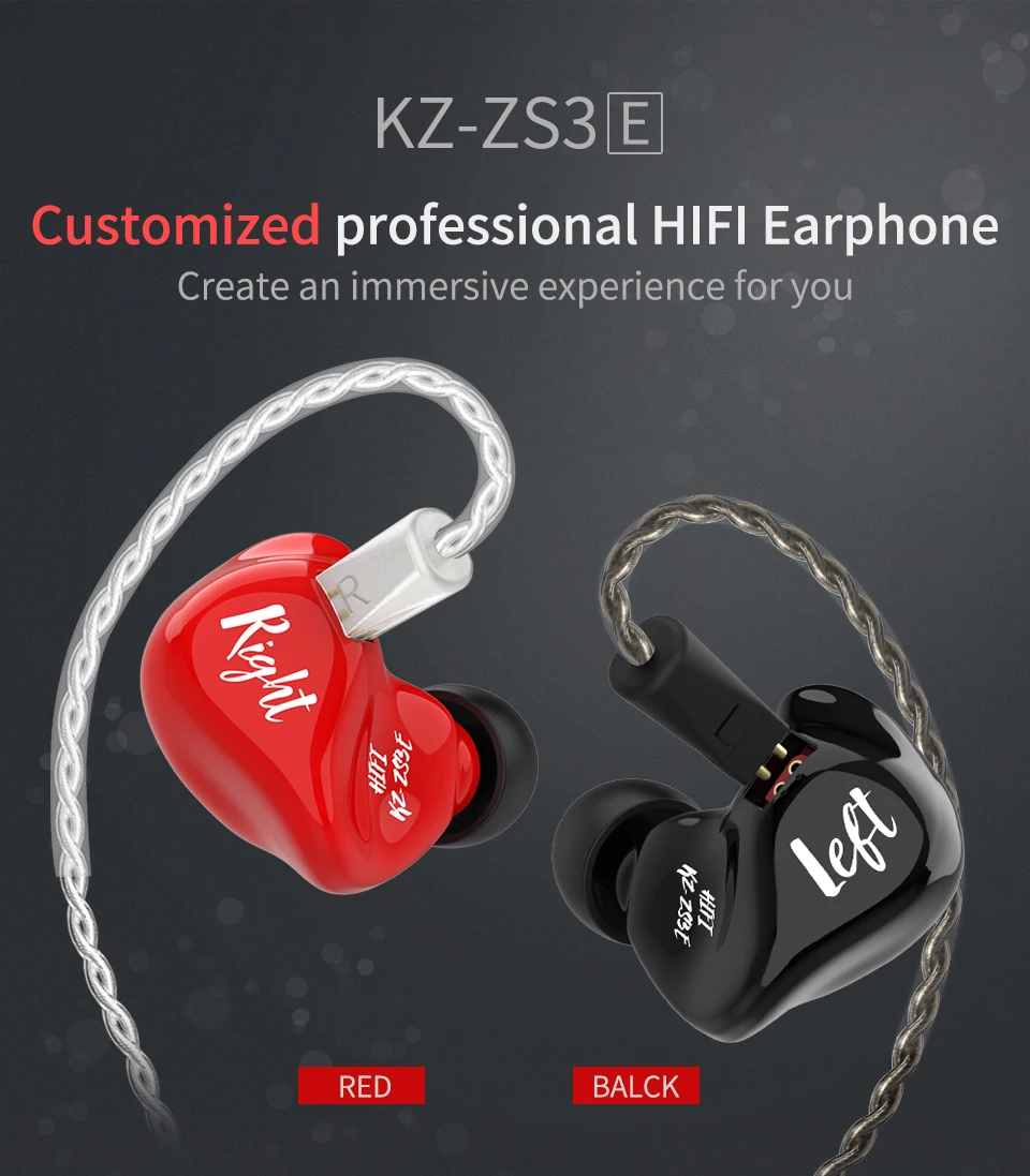 KZ ZS3E ограниченная версия динамических наушников HIFI DJ Monito спортивные наушники стерео гарнитура наушники KZ ZS10 KZ AS10