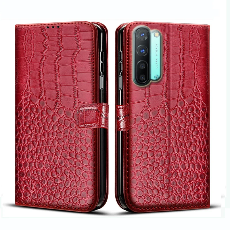 

Crocodile pattern Wallet PU Leather Case For oppo Find X2 Lite phone cover