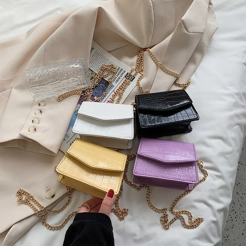 

2021 Summer New Women Bag Fashion Pu Texture Messenger Bags All-match Crossbody Bags