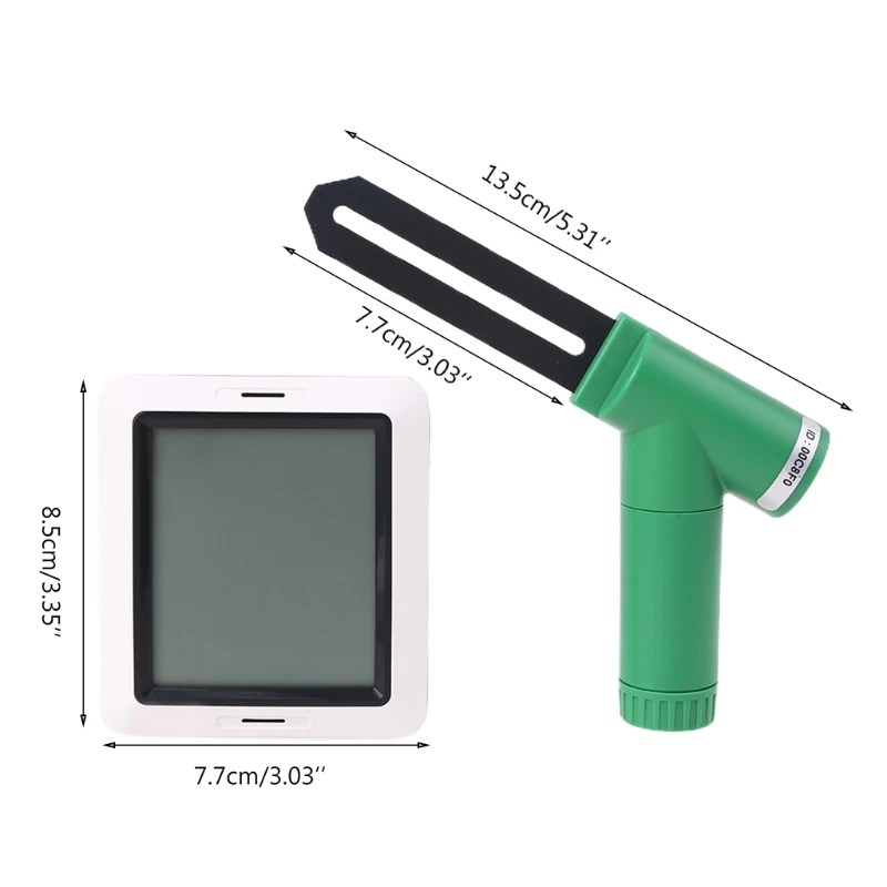 

Wireless Soil Moisture Tester Hygrometer Time with Display Greenhouse Garden Plant Moisture Monitor Sensor 433Mhz