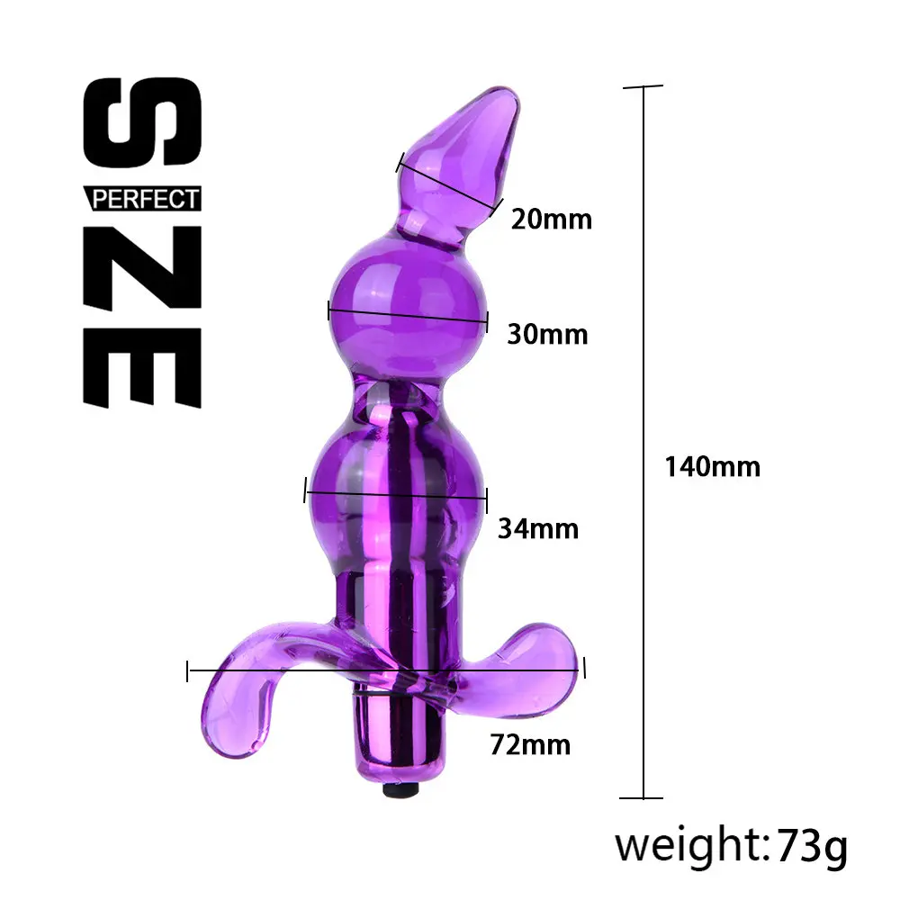 Анальные шарики вибратор мягкая Желейная Анальная пробка G Spot массажер простаты