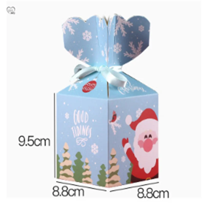 5 шт. креативная Подарочная коробка с рисунком яблока на Рождество украшение для