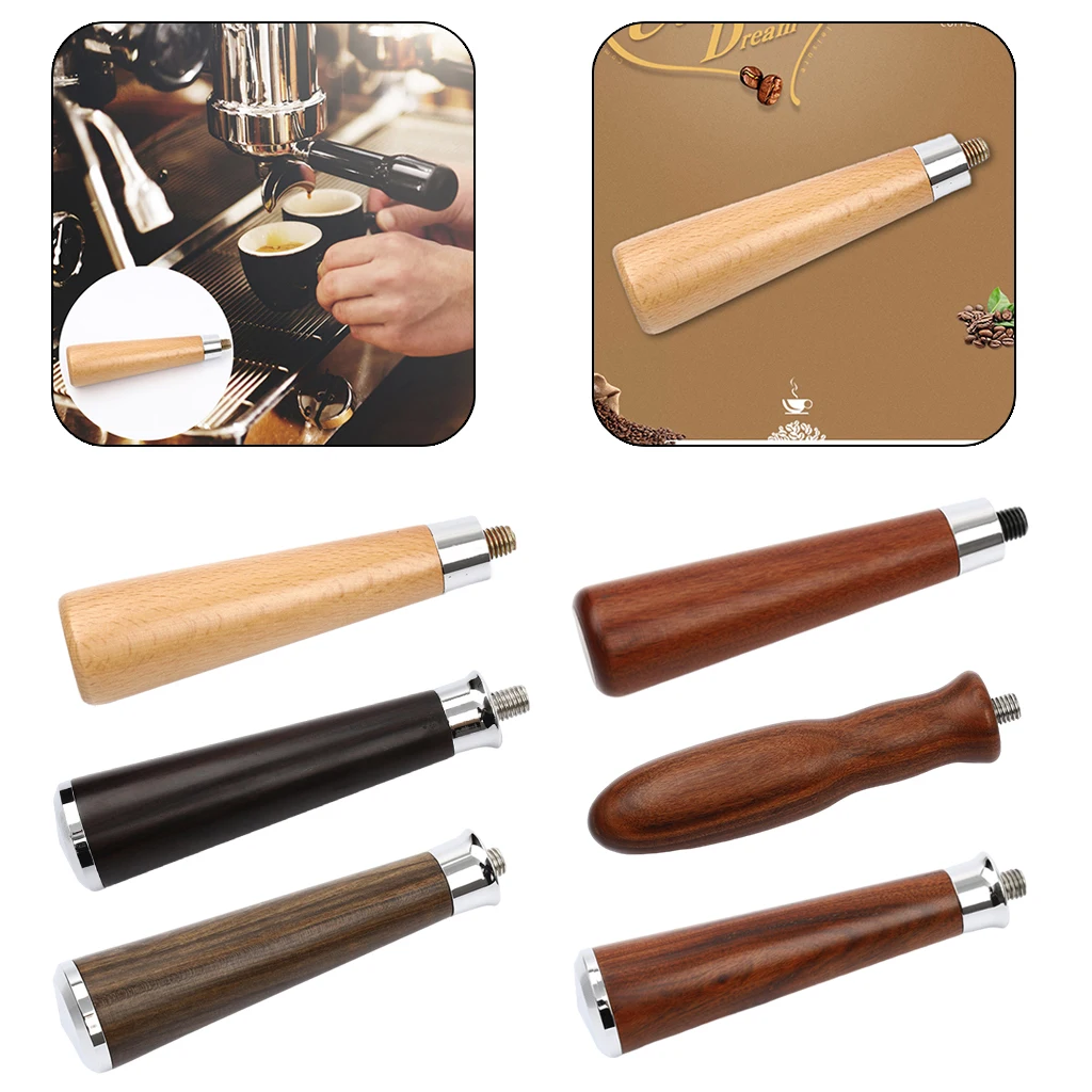 

Portafilter Wooden Handle for Coffee Machines Tool Bottomless Portafilter Coffee Maker for Barista